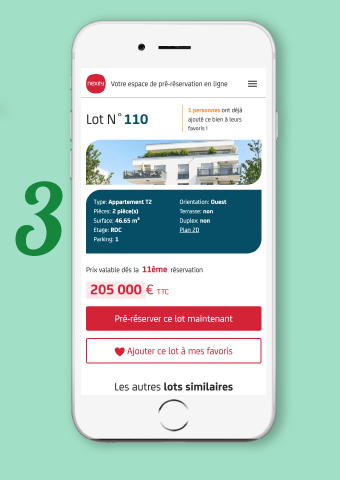 Le lot réservé de votre nouveau logement